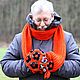 Сиреневый зверошарф с бегемотами "Киса и Ося". Шарфы. IRINA GRUDKINA Handmade Knitwear. Ярмарка Мастеров.  Фото №15