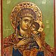 Рукописная икона Елеуса (Милующая) из скита Св. Анны, Афон, Греция. Иконы. Будь собой!. Ярмарка Мастеров.  Фото №4