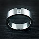 Titanium ring with Swarovski cubic zirconia. Rings. asgdesign. Online shopping on My Livemaster.  Фото №2