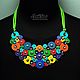 Color necklace (442) designer jewelry. Necklace. Svetlana Parenkova (parenkova). My Livemaster. Фото №6