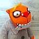 Order Smelt! Red cat Vasya Lozhkina, soft plush toy. Dingus! Funny cats and other toys. Livemaster. . Stuffed Toys Фото №3