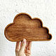 Деревянная тарелка "Облако". Тарелки. Vi Lignum. Интернет-магазин Ярмарка Мастеров.  Фото №2