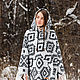 Woolen poncho with hood (unisex). Ponchos. Poncho and Feather. Online shopping on My Livemaster.  Фото №2