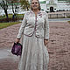 Acolchado de lino acolchado con bordado a mano. Outerwear Jackets. CreativChik by Anna Krapivina (Creativchik). Ярмарка Мастеров.  Фото №5