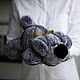 Игрушка из натурального меха Собака Шанель, серый цвет, 27 см. Мягкие игрушки. Мастерская OnlyFur. Ярмарка Мастеров.  Фото №4