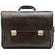 Leather briefcase 'Simon' (dark brown), Brief case, St. Petersburg,  Фото №1