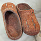 Zapatillas de fieltro Óxido. Slippers. MMwool (marinamol). Ярмарка Мастеров.  Фото №5