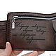 Personalized leather wallet #11 'Taurus' with engraving. Wallets. MILANO. My Livemaster. Фото №5