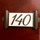 Табличка с "ушками" (3-и цифры), "бронза", светиться в темноте, Номер на дверь, Калининград,  Фото №1