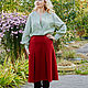  Skirt made of Italian wool, Raspberry sorbet. Skirts. Blouse Blues. Online shopping on My Livemaster.  Фото №2