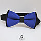 Tie blue with black Duet / bow tie blue wedding. Ties. Respect Accessories. Online shopping on My Livemaster.  Фото №2