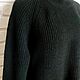 Black Merino sweater. Mens sweaters. Knitted Things For All (matronka). My Livemaster. Фото №5