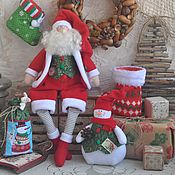 Куклы и игрушки handmade. Livemaster - original item Dolls Tilda: Santa and his team!. Handmade.