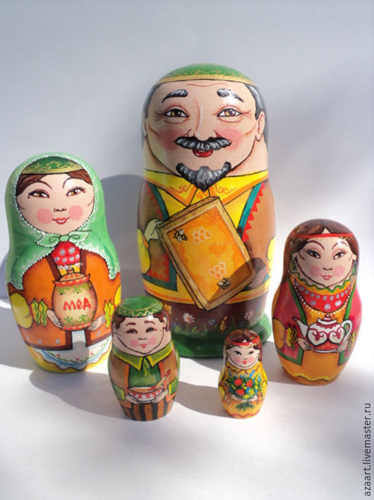 Matryoshka 'the Bashkir honey' 5-seater, Dolls1, Ufa,  Фото №1