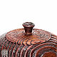 Textured pot-barrel with a lid made of natural pine. K38. Jars. ART OF SIBERIA. My Livemaster. Фото №5