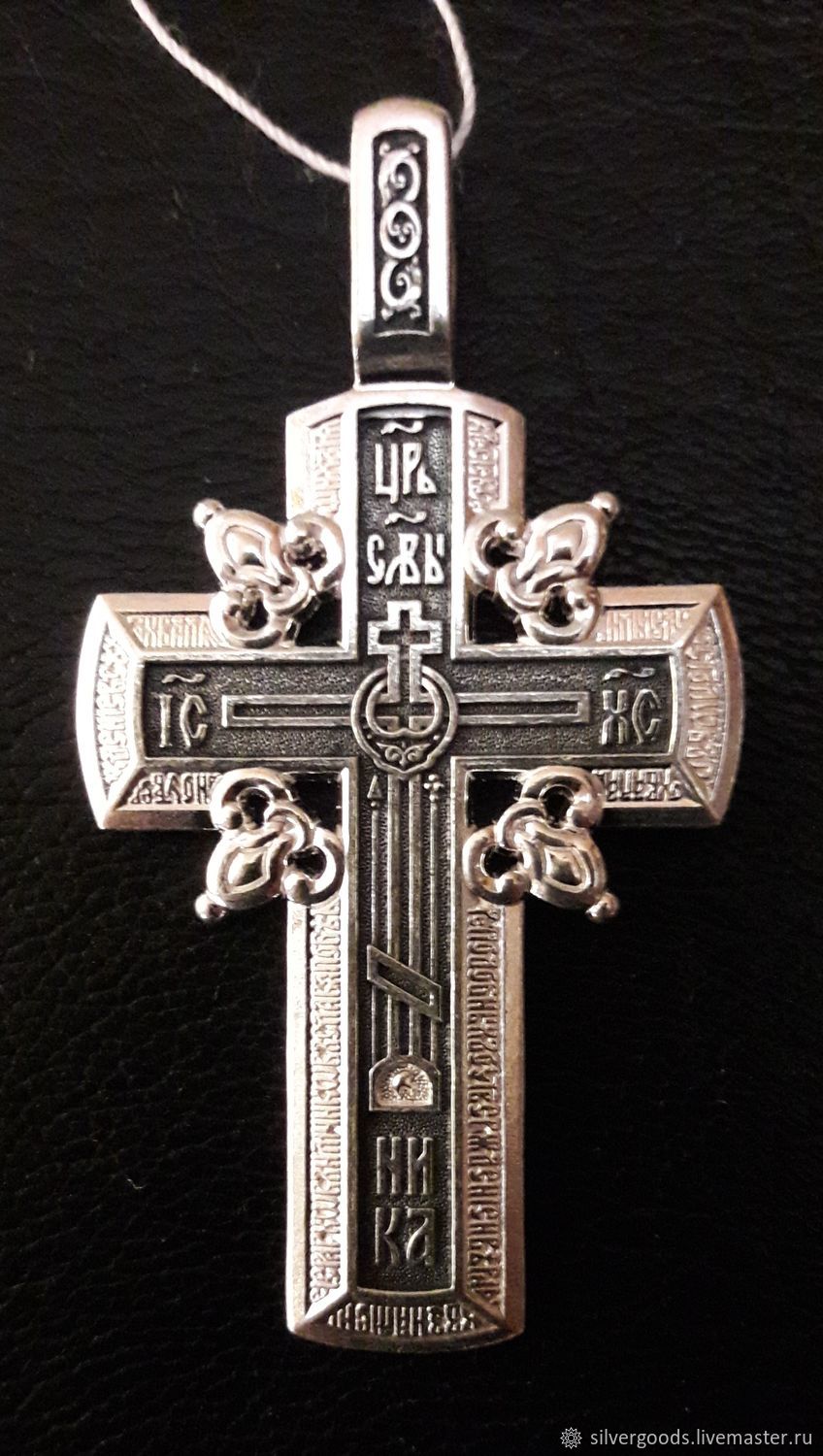 Серебряная подвеска-крест Голгофский ЮЗ Елизавета 10001457