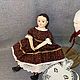 Кукла реплика кукол Izannah Walker, Инди в бордовом. Интерьерная кукла. Инна Разуваева. Ярмарка Мастеров.  Фото №7
