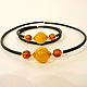 Set of amber N-112, Necklace, Svetlogorsk,  Фото №1