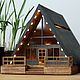 A frame house. Домики. Галина Барабошкина. Интернет-магазин Ярмарка Мастеров.  Фото №2