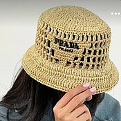 Аксессуары handmade. Livemaster - original item Panama: crocheted panama. Prada. Handmade.