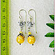 Earrings 'Yellow Orchid' amber silver. Earrings. Frollena II. Natural Baltic amber. My Livemaster. Фото №4