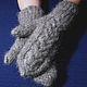 Order Women's double knitted mittens. Warm Yarn. Livemaster. . Mittens Фото №3