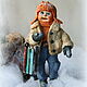 Cotton Christmas tree toy Petya (sold). Interior doll. Goog attik Laura 9437. My Livemaster. Фото №5