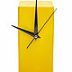  Часы настольные в стиле лофт от WeonLoft желтые. Часы каминные. WeonLoft. Интернет-магазин Ярмарка Мастеров.  Фото №2