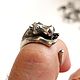 Заказать Серебряное Кольцо Гиппопотам, Бегемот. Hover Handmade Jewelry. Ярмарка Мастеров. . Кольца Фото №3