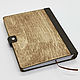 Handmade A5 wooden notebook with leather binding. Notebooks. semejnaya-masterskaya-bambuk. My Livemaster. Фото №6