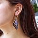 Серьги крылья "Ледяные", Серьги классические, Ростов-на-Дону,  Фото №1