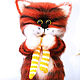 Order Ginger Cat Crocheted toy. The most beautiful toys. Livemaster. . Interior doll Фото №3