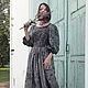 Vestido de lino para mujer 'Canción de verano' largo gris, Dresses, Baranovichi,  Фото №1