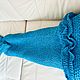 Плед вязаный хвост русалки для детей и взрослых. Пледы. Vita_knit. Интернет-магазин Ярмарка Мастеров.  Фото №2