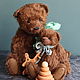 Заказать Мишка с мишкой. Teddy&Blythe by N.Mishina. Ярмарка Мастеров. . Мишки Тедди Фото №3
