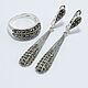 Jewelry set marcasite silver 925 VAR0001. Jewelry Sets. Sunny Silver. My Livemaster. Фото №5