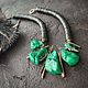 Колье Малахитовая роскошь. Колье. Elena N-Bijoux. Ярмарка Мастеров.  Фото №6