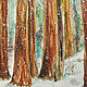 Картина с лесом зимний пейзаж с деревьями - акварель А4. Картины. Картины от Кри. Интернет-магазин Ярмарка Мастеров.  Фото №2