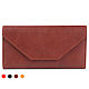 Wallet made of genuine leather Envelope (brown), Wallets, Moscow,  Фото №1