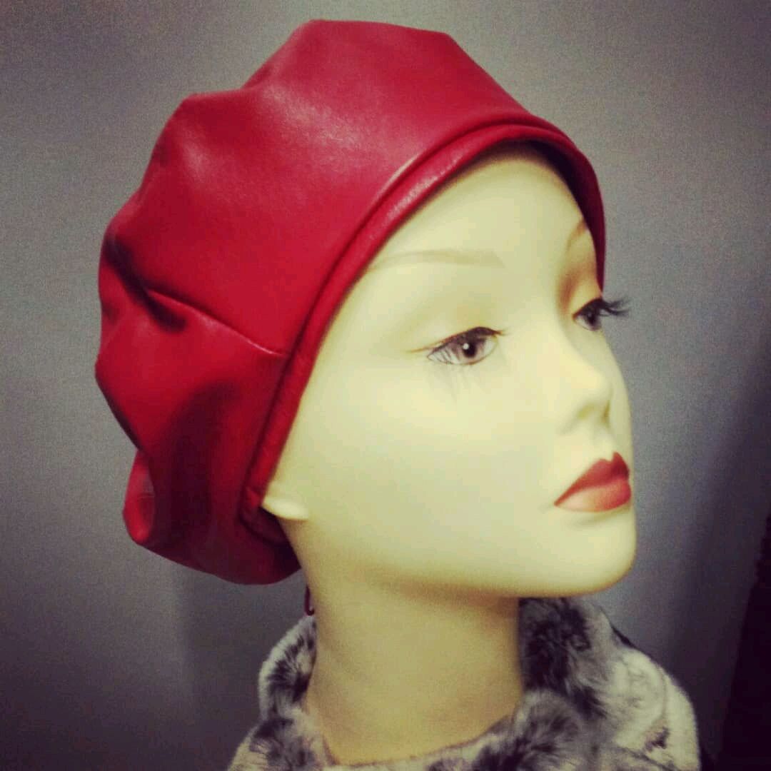 Классический берет из НАТУРАЛЬНОЙ кожи на заказ в интернет-магазине ...