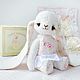 Teddy Animals: Bunny Teddy Marshmallow. Teddy Toys. SewingKitToy. Online shopping on My Livemaster.  Фото №2