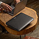 Чехол для MacBook Air 13 кожаный черный. Чехол. TONY LEO. Интернет-магазин Ярмарка Мастеров.  Фото №2