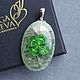CLOVER pendants to order - jewelry painting on jade. Pendant. Olga Kniazeva | Jewelry painting. My Livemaster. Фото №4