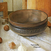 Для дома и интерьера handmade. Livemaster - original item Bowl / bread box made of linden 