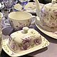 Painted porcelain chinoiserie table Set Lilac. Tea & Coffee Sets. ArtFlera (artflera). My Livemaster. Фото №4
