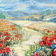 Painting poppies painting field of poppies. Pictures. Picture&miniature lacquer painting. Online shopping on My Livemaster.  Фото №2
