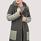 Order Alpaca winter green coat with natural fur. Yana Levashova Fashion. Livemaster. . Coats Фото №3