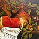 Still life painting with juicy watermelon. oil/canvas, Pictures, Krasnodar,  Фото №1