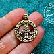 Подвеска Пацифик 2 символ мира кулон Пацифик. Украшения субкультур. NIKISTORE - bronze (nikistore-art). Интернет-магазин Ярмарка Мастеров.  Фото №2