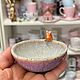 Мисочка пиала с котиком. Керамика. Пиалы. Мария (Fiolina.ceramics). Ярмарка Мастеров.  Фото №7